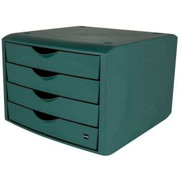 Photo Bloc de rangement - 4 tiroirs - Vert HELIT The Green Chameleon