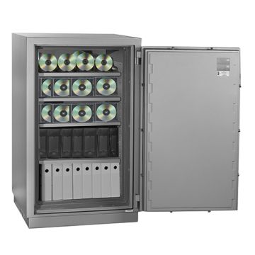 Photo HARTMANN Media Duo 2430 Armoire forte ignifuge 2H magnétique - Serrure à clé - 430 (Classe 2)