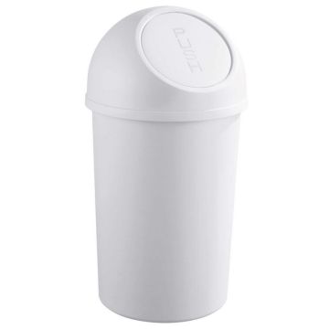 Photo Corbeille à papier avec couvercle 45 litres - Gris clair : HELIT H2401382