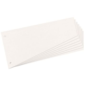 Photo Intercalaires trapèze en carton - 230 x 120 mm - Blanc : HERLITZ Lot de 100 réf. 10838506