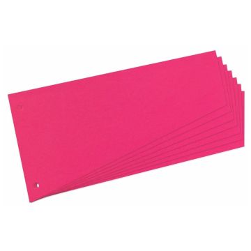 Photo Intercalaires en carton - Forme trapèze 230 x 120 mm - Rose : HERLITZ Lot de 100 réf. 10837565 