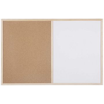 Photo Tableau duo blanc magnétique et liège - 900 x 600 mm BI-OFFICE Image