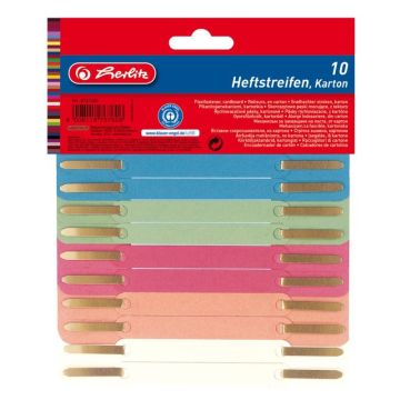 Photo Relieur à lamelles pour dossier en carton recyclé - Assortiment : HERLITZ Lot de 10 réf. 8767600