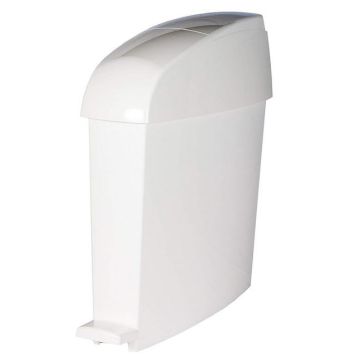 Photo Poubelle à pédale avec couvercle Blanche 12 litres RMINIPEDWF RUBBERMAID