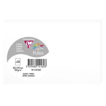 Photo Carte en papier POLLEN  82 x 128 mm - Blanc 1416C 
