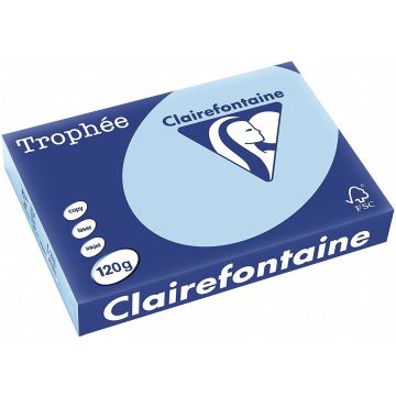 Ramette de papier de 250 feuilles A4 120g - Bleu : CLAIREFONTAINE Trophée Image
