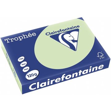 Ramette de papier de 250 feuilles A4 120g - Vert Golf : CLAIREFONTAINE Trophée Visuel