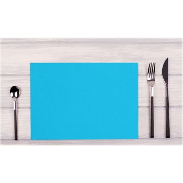 Lot de 100 Sets de Table non tissés - Bleu turquoise COGIR Modèle