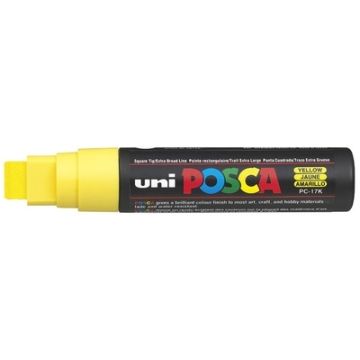 Marqueur peinture Posca PC 17K - Jaune : UNI-BALL photo