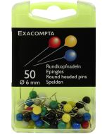 Epingles de signalisation - 6 mm - Assortiment (EXACOMPTA 14375E : Affichage) photo