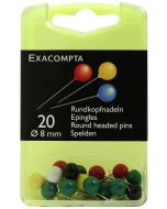 Epingles de signalisation - 8 mm - Assortiment (EXACOMPTA 14395E : Affichage) photo