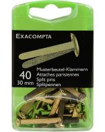Attaches parisiennes - 30 mm - Lot de 40 - Or : EXACOMPTA produit
