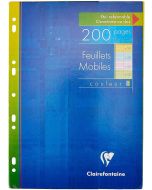 Lot de 200 pages - Feuilles mobiles Séyès - Assortiment - 210 x 297 mm : CLAIREFONTAINE Visuel