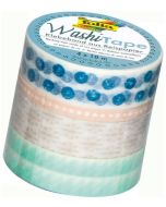 Ruban décoratif autocollant - Hygge : FOLIA Washi Tape Lot de 4 Visuel