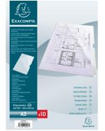 EXACOMPTA : Pochettes à coins A3 - Cristal 325005E