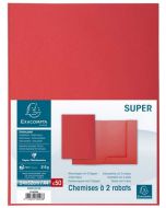 Chemises à 2 rabats - Rouge EXACOMPTA SUPER 210 Lot de 50 Image