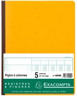 EXACOMPTA 4050E  Registre de 5 colonnes