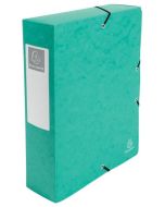 Boîte de classement Carte lustrée - Dos 80 mm - Vert EXACOMPTA Exabox Image