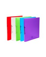 Exacompta 54198E Crystal : Classeur souple Assortiment - 2 anneaux