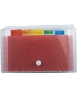 Trieur 6 compartiments - 180 x 110 mm - Blanc transparent EXACOMPTA Crystal photo