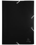 Chemise à élastiques en PP - Noir : EXACOMPTA Eco Modèle