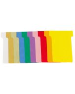 Etui de 100 Fiches T - Indice 2 / 60 mm - Assortiment EXACOMPTA