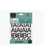 Pochette de Lettres adhésives de A à Z - 30 mm - Noir : EXACOMPTA image