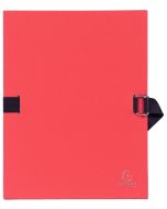 Chemise à sangle toilée - Dos extensible - Rouge : EXACOMPTA Photo