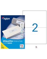 Etiquettes adhésives 210 x 148,5 mm AGIPA 119016