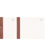 Bloc Vendeur Bande Marron Carnet 100 tickets détachable COGIR 7038