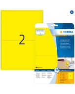 4496 HERMA  Étiquettes adhésives - Multi-usages - 199,5 x 143,5 mm. - Jaune