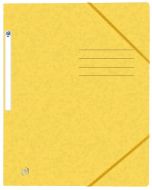 Photo Chemise à élastiques A4 - 3 rabats - Jaune OXFORD Top File+