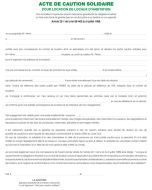 Photo Engagement de caution immobilière EXACOMPTA