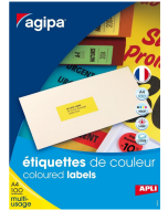Photo Étiquettes adresses rouges fluo 210 x 297 mm AGIPA 119040