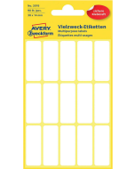 Photo Étiquettes adhésives - 38 x 14 mm - Blanc AVERY 3076