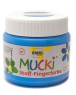 Photo KREUL : Gouache aux doigts pour textile MUCKI - 150 ml - Bleu (Peinture) image