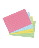 Photo Lot de 200 fiches Bristol lignées - 74 x 105 mm - Assortiment : HERLITZ  10836245