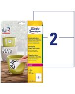 Photo Étiquette ultra résistante amovible 210 x 148 mm AVERY L4717REV-20 Lot de 40
