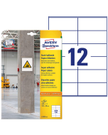 Photo Étiquettes ultra adhésives pour impression - 105 x 48 mm - Blanc AVERY