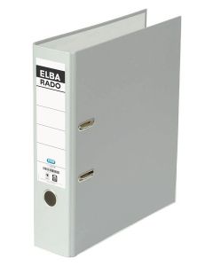 Classeur à levier - Dos 80 mm - Gris : ELBA Rado Brillant Photo