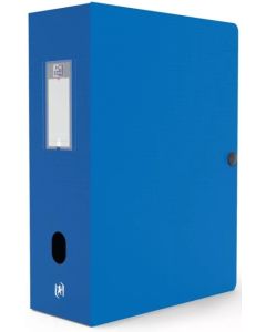Boite de classement Memphis avec bouton - 100 mm - Bleu : OXFORD Visuel