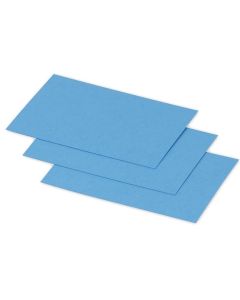 POLLEN : Lot de 25 Cartes en papier - 70 x 95 mm - Bleu turquoise Visuel