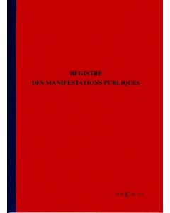 Livre de Police vide greniers et brocante - Manifestations publiques modèle (Registre ELVE 1415)