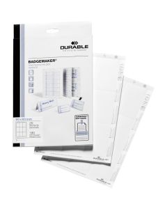 Bristols PC pour Badges - 60 x 90 mm : DURABLE Lot de 180 Visuel