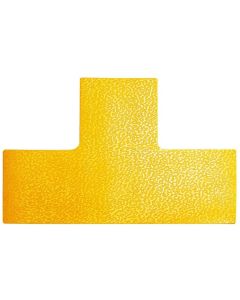 Marquage adhésif de zone de danger - Forme T - Jaune : DURABLE Lot de 10 Visuel
