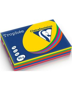 Ramette de papier Trophée de 500 feuilles A4 - Assortiment : CLAIREFONTAINE Image