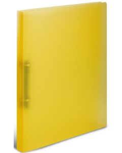 Classeur à 2 anneaux - Dos de 25 mm - Jaune Translucide HERMA