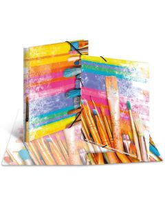 Chemise à élastiques A4 - Motif Pinceaux Design : HERMA image