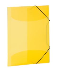 Chemise à élastiques A4 en PP translucide - Jaune : HERMA image