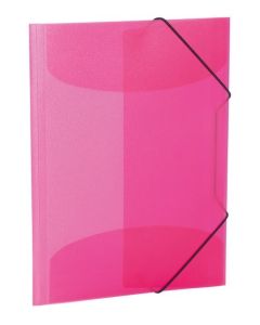 Chemise à élastiques A3 en PP translucide - Rose HERMA image